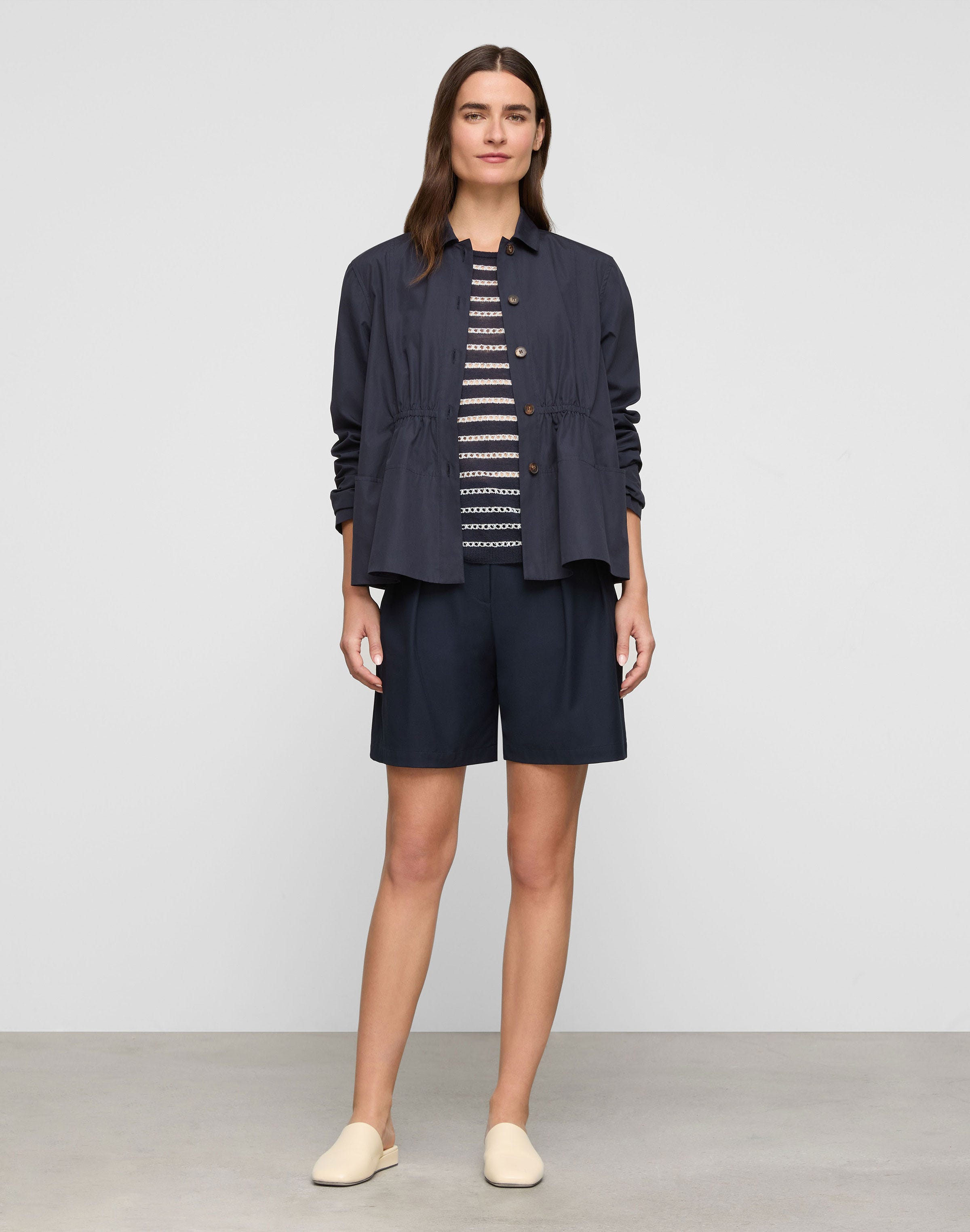 Techno Stretch Twill Park Wide Leg Short