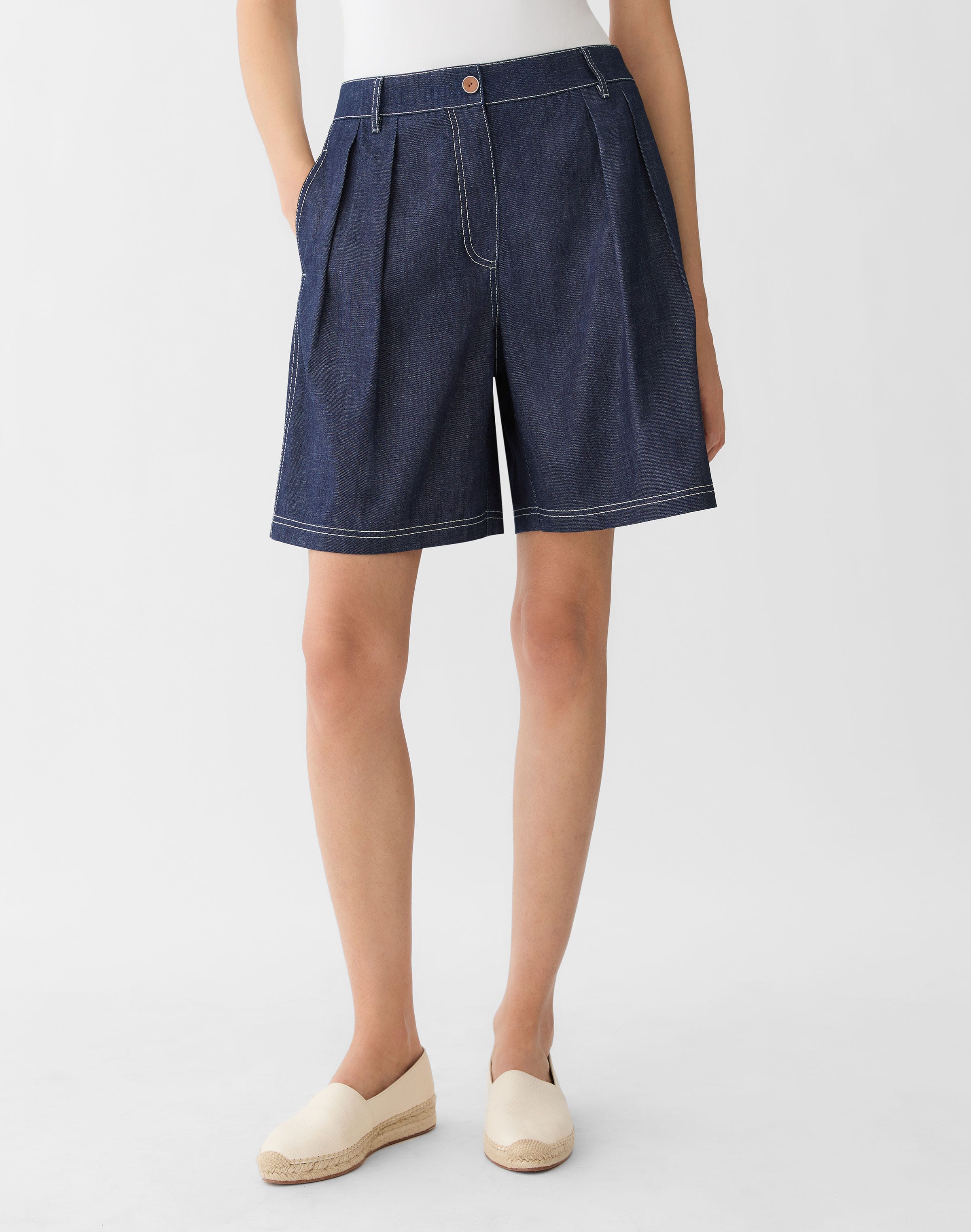 Chambray Park Wide Leg Short
