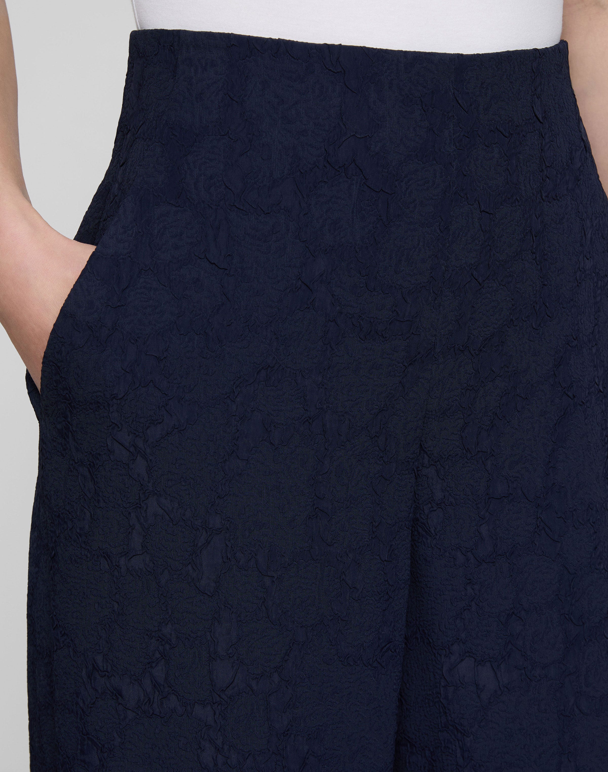 Rosette Jacquard Thames Wide Leg Pant