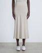 Organic Silk Georgette Flared Midi Skirt