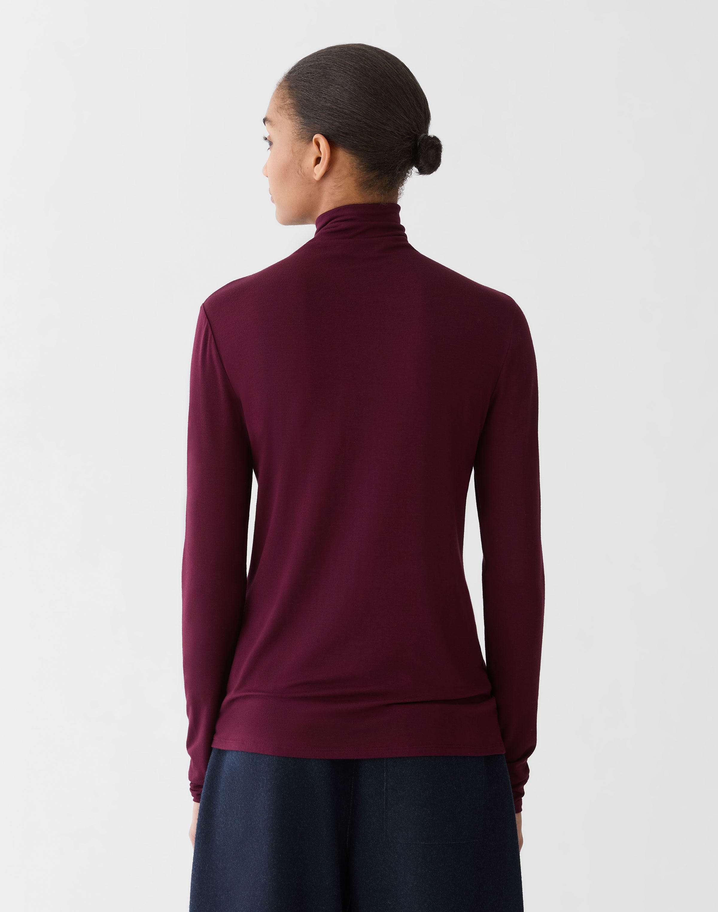 Petite Nouveau Jersey Turtleneck