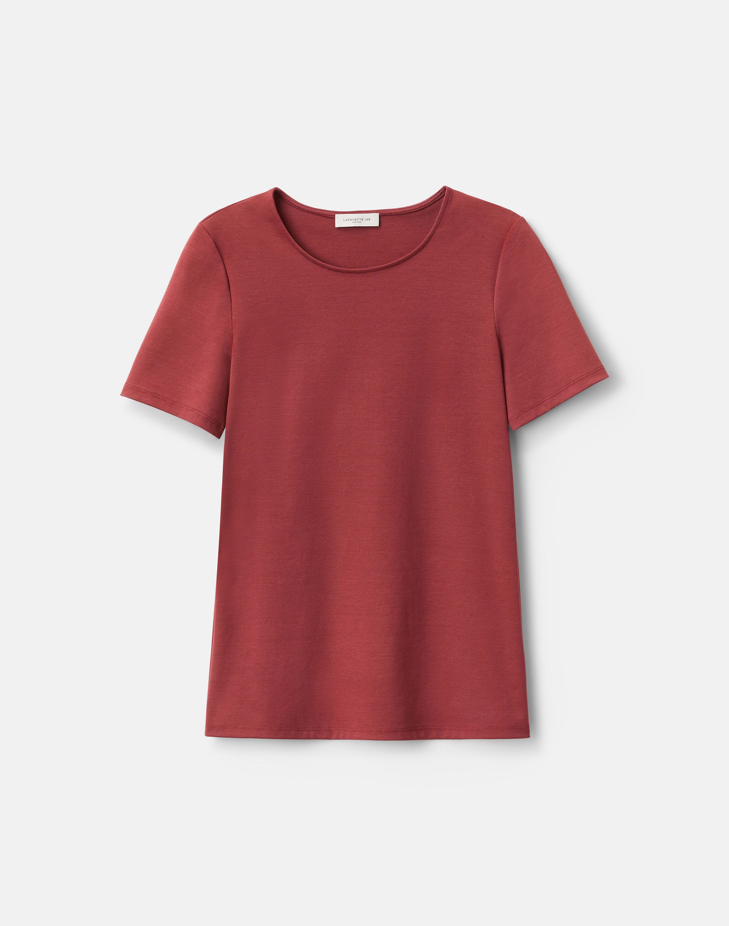 Petite Cotton Rib Crewneck T-Shirt