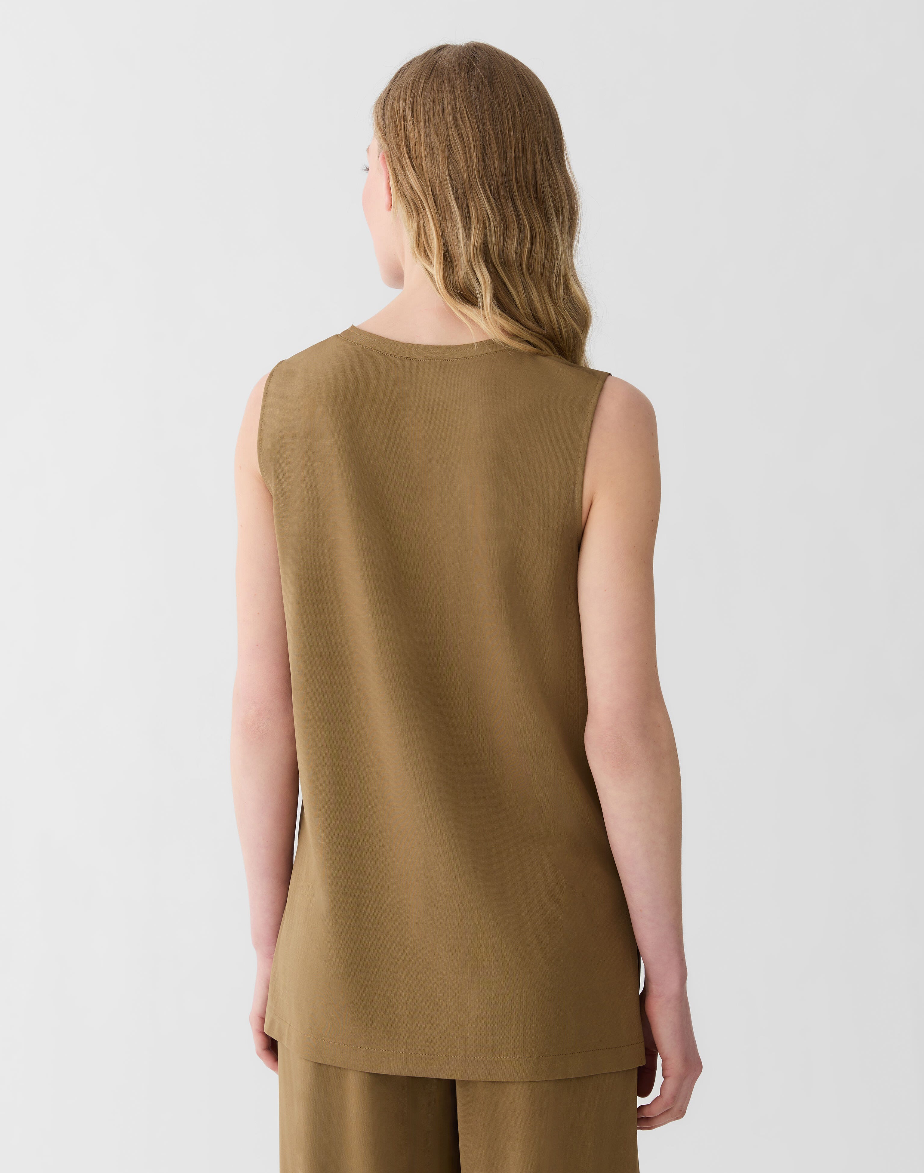 Matte Jersey Side Slit Tunic