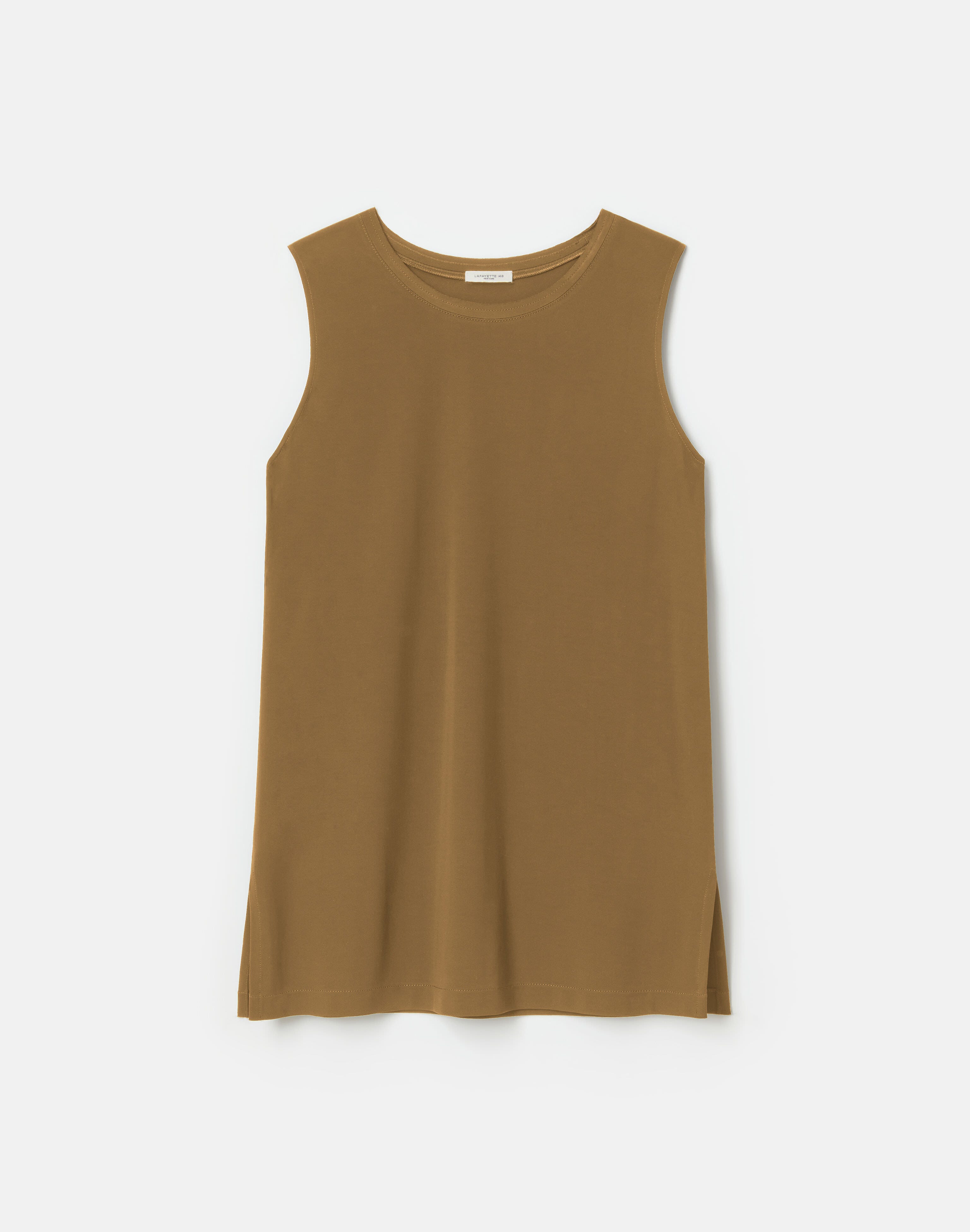 Matte Jersey Side Slit Tunic