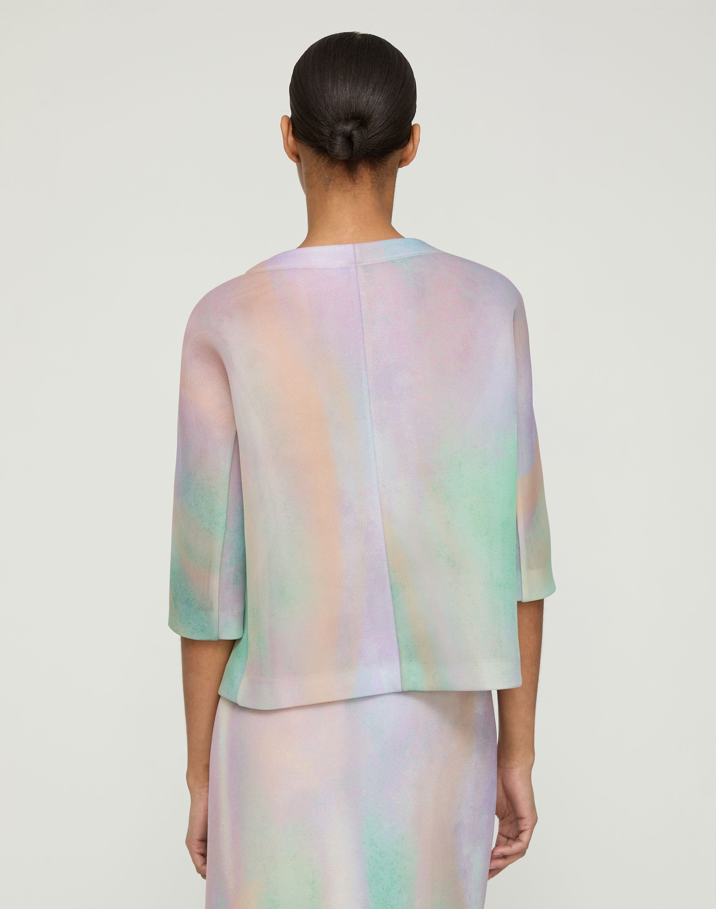 Aurora Print Neoprene T-Shirt