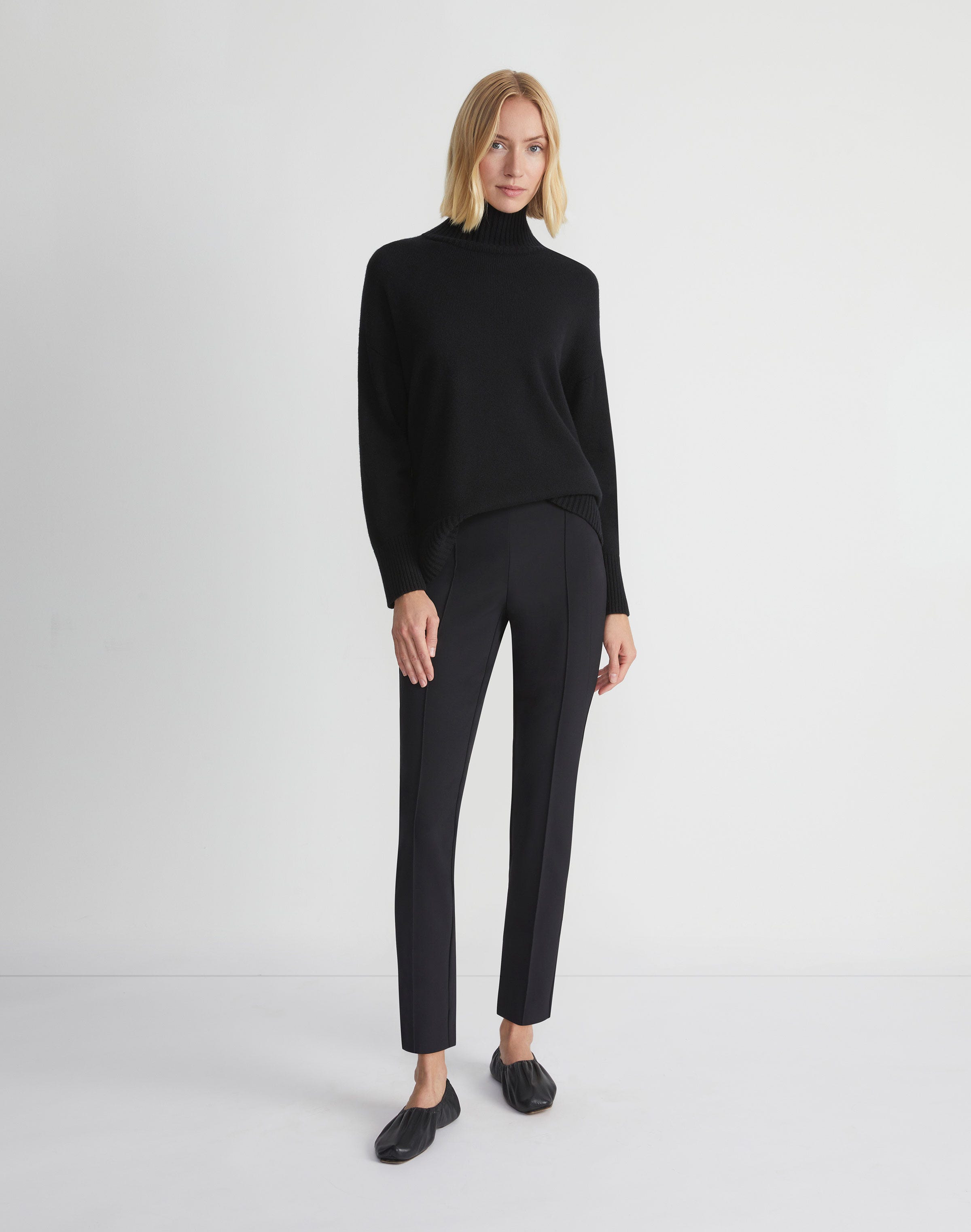 Cashmere Stand Collar Sweater