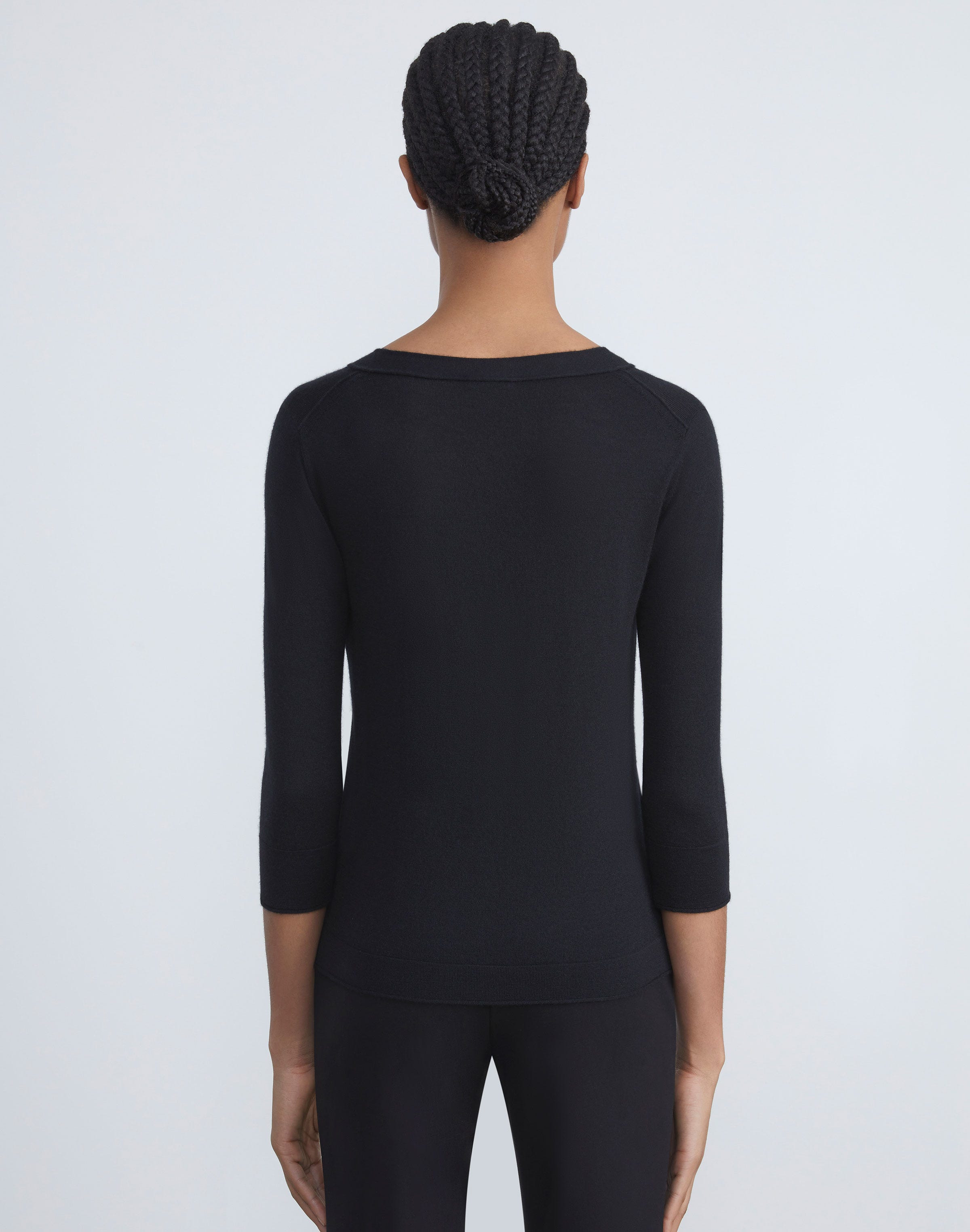 Fine Gauge Cashmere V-Neck Sweater