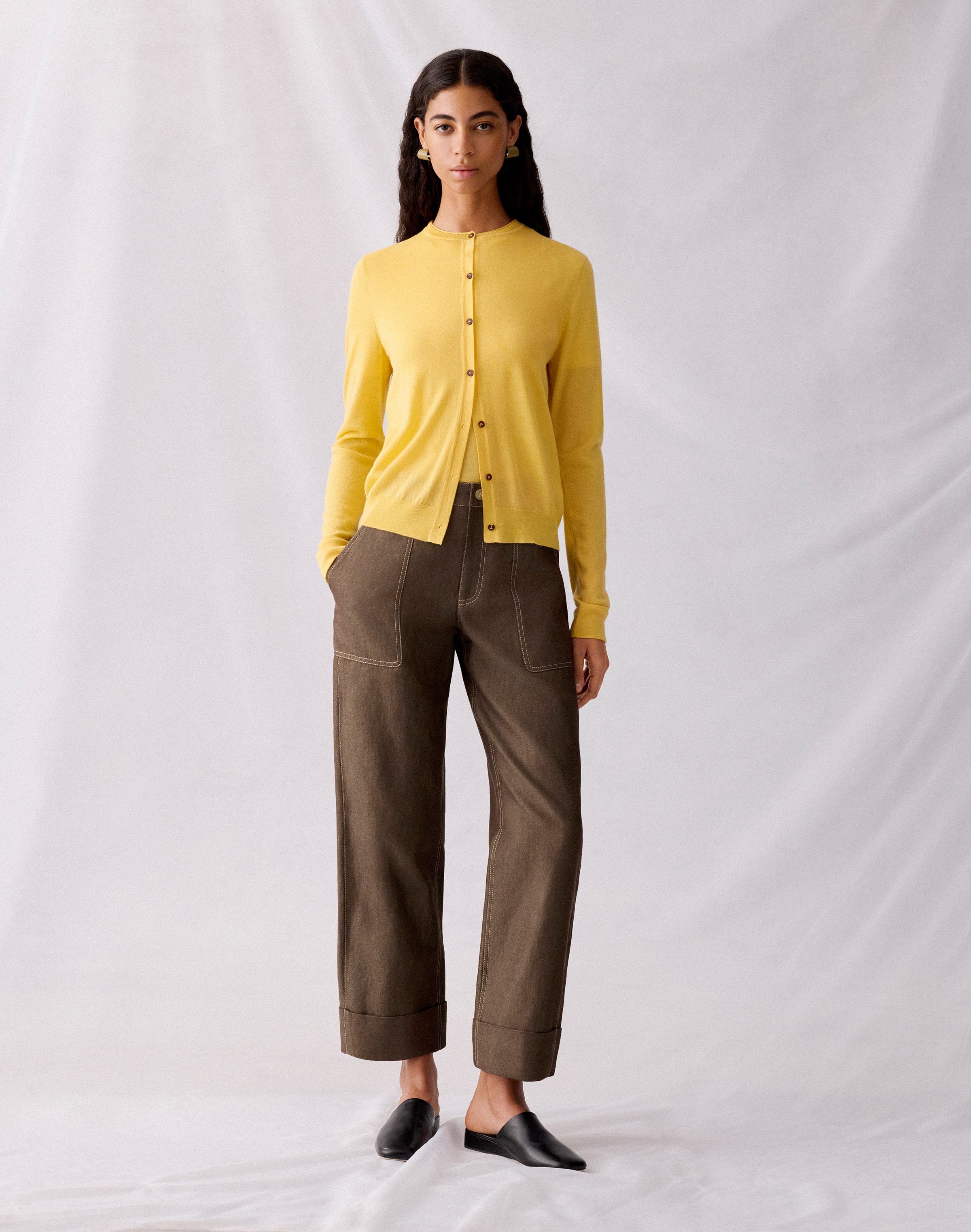 Fine Gauge Cashmere Cardigan