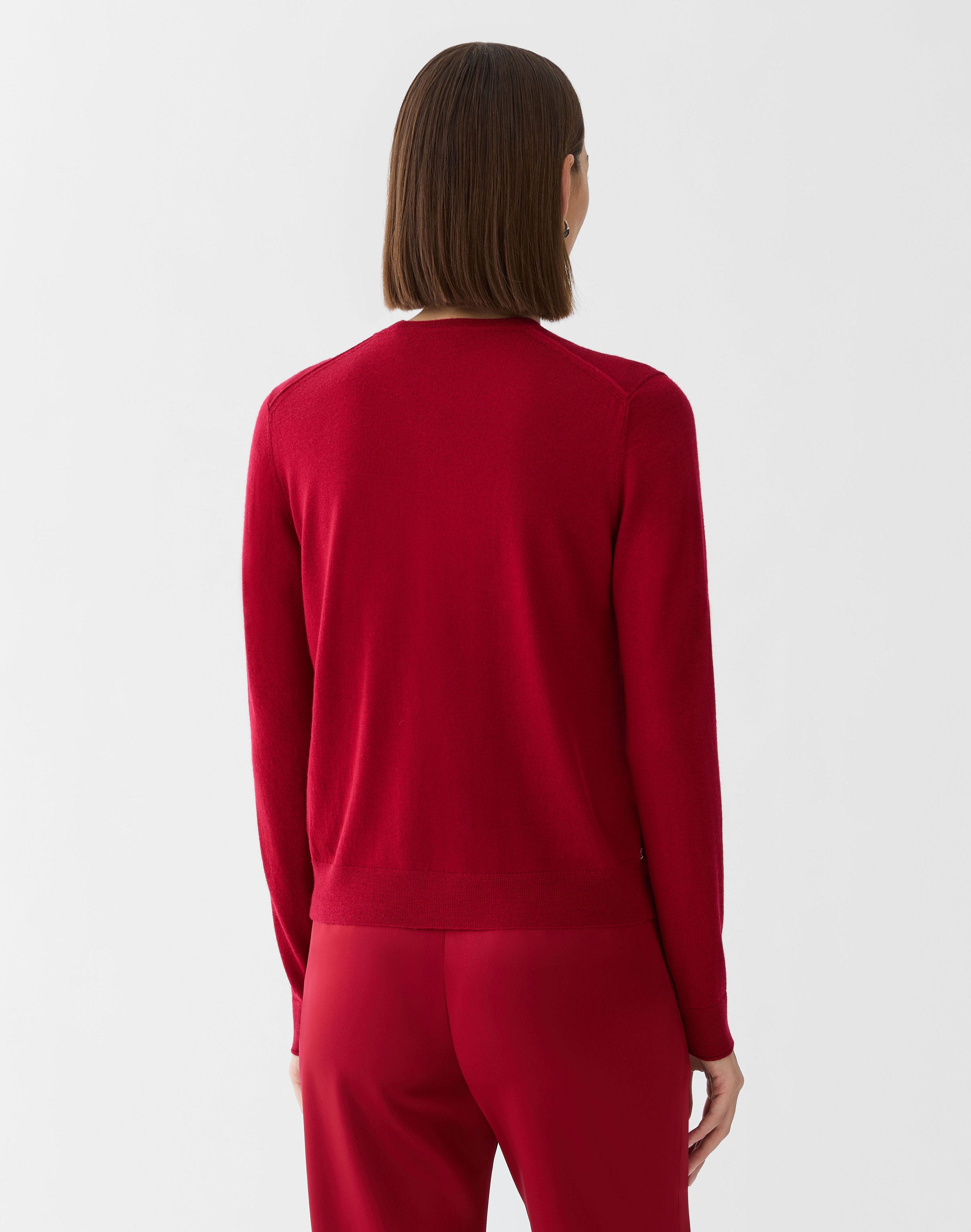 Plus-Size Fine Gauge Cashmere Cardigan