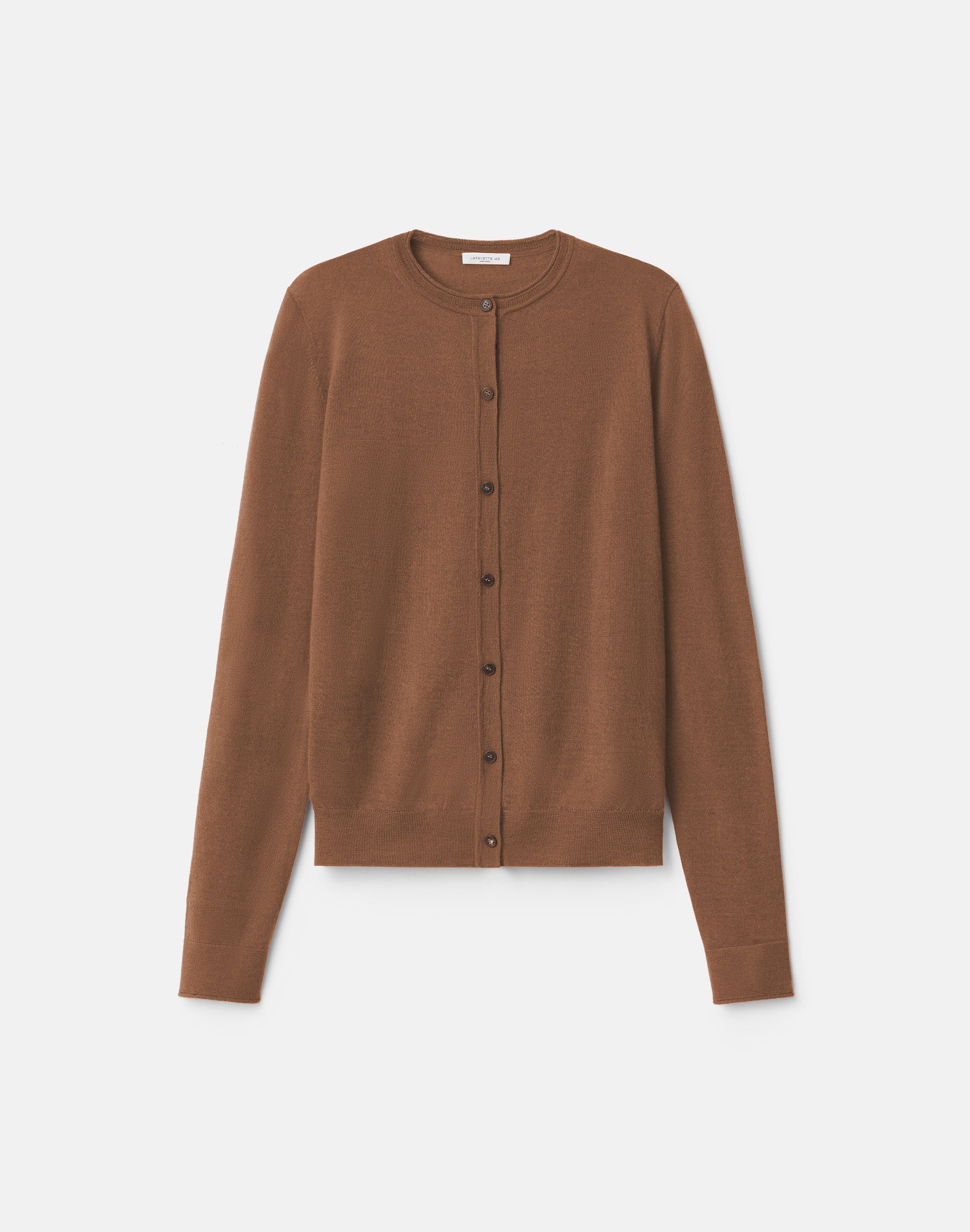 Plus-Size Fine Gauge Cashmere Cardigan