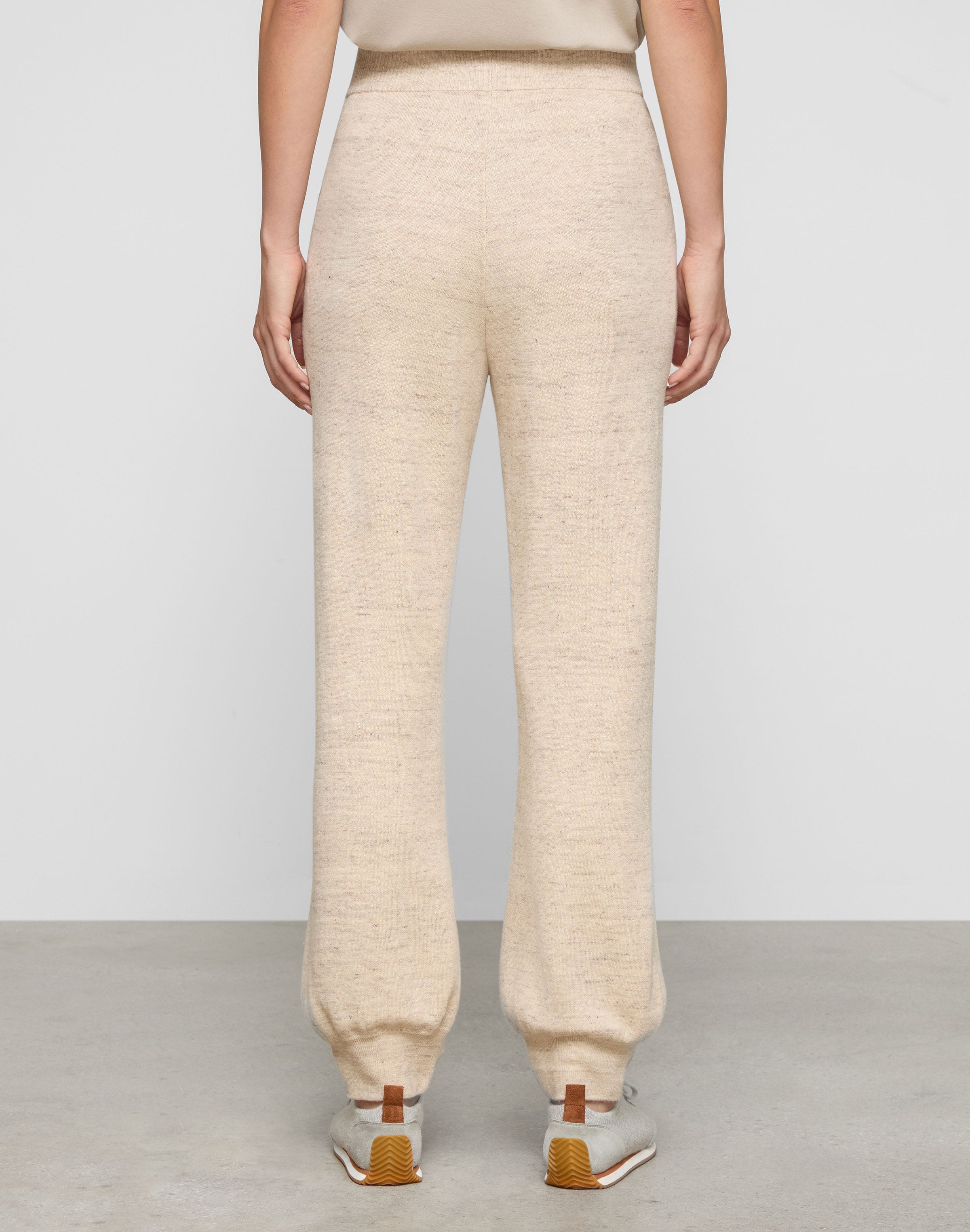 Fine Linen-Cotton Knit Jogger