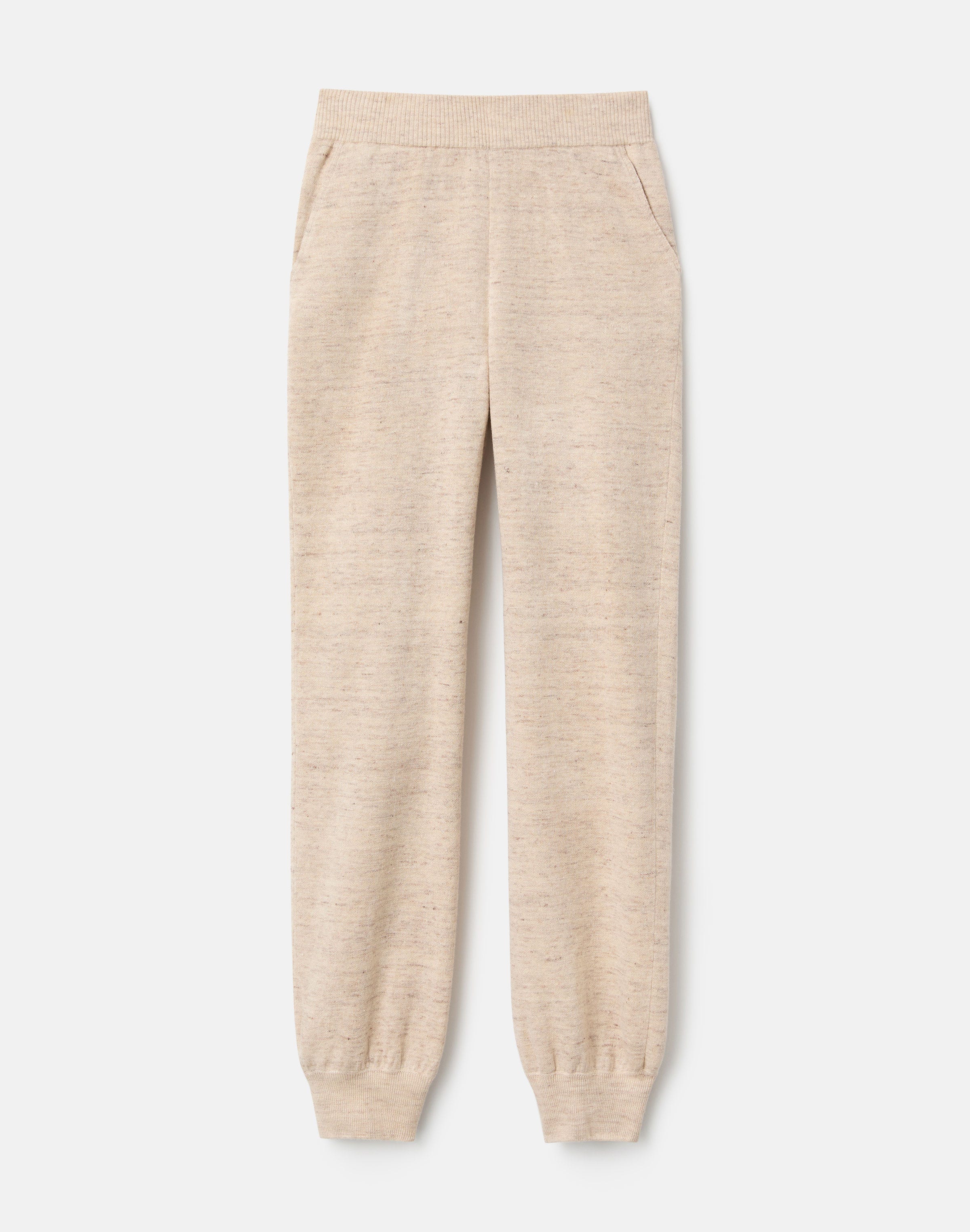 Fine Linen-Cotton Knit Jogger