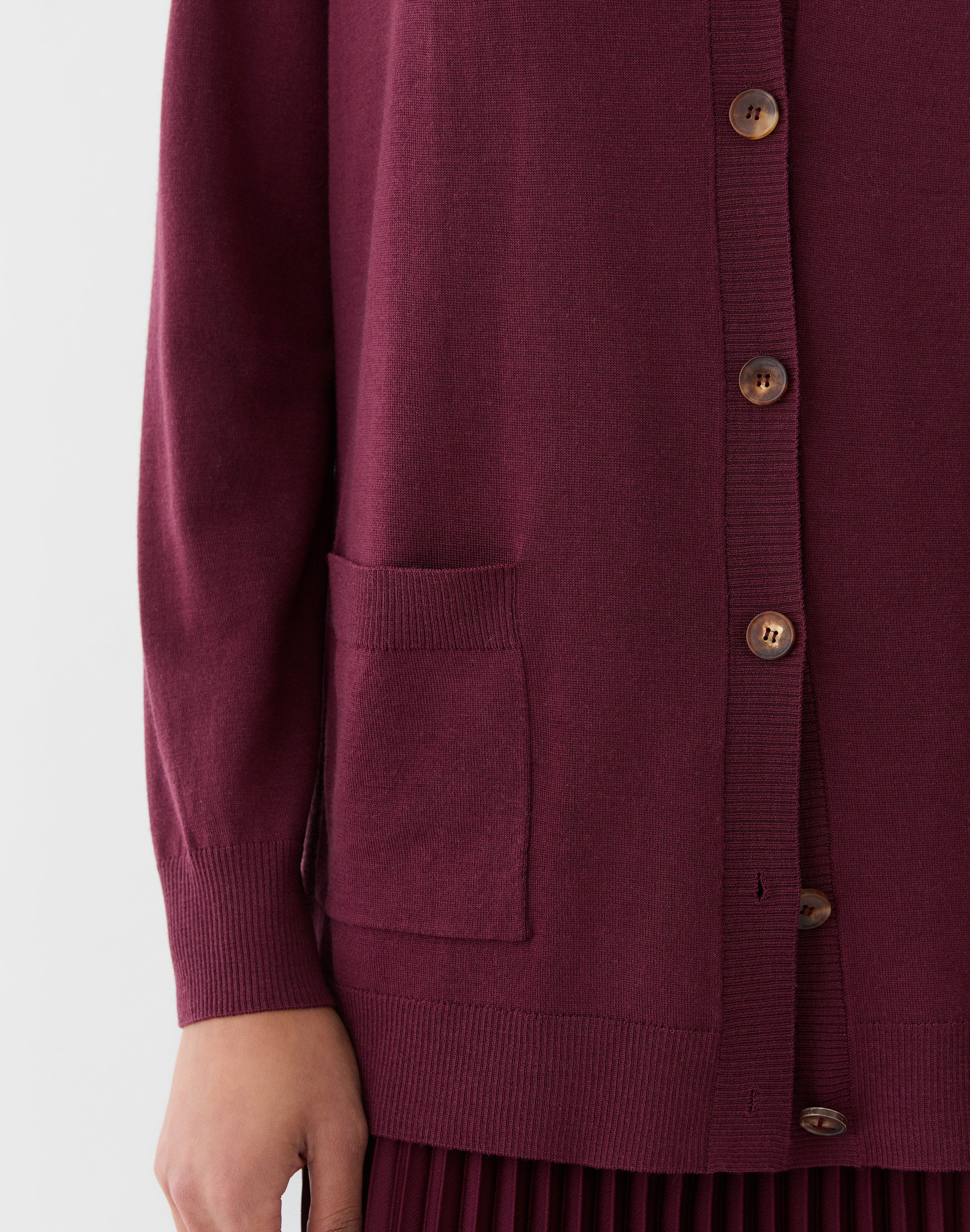 Superfine Merino Wool Cardigan