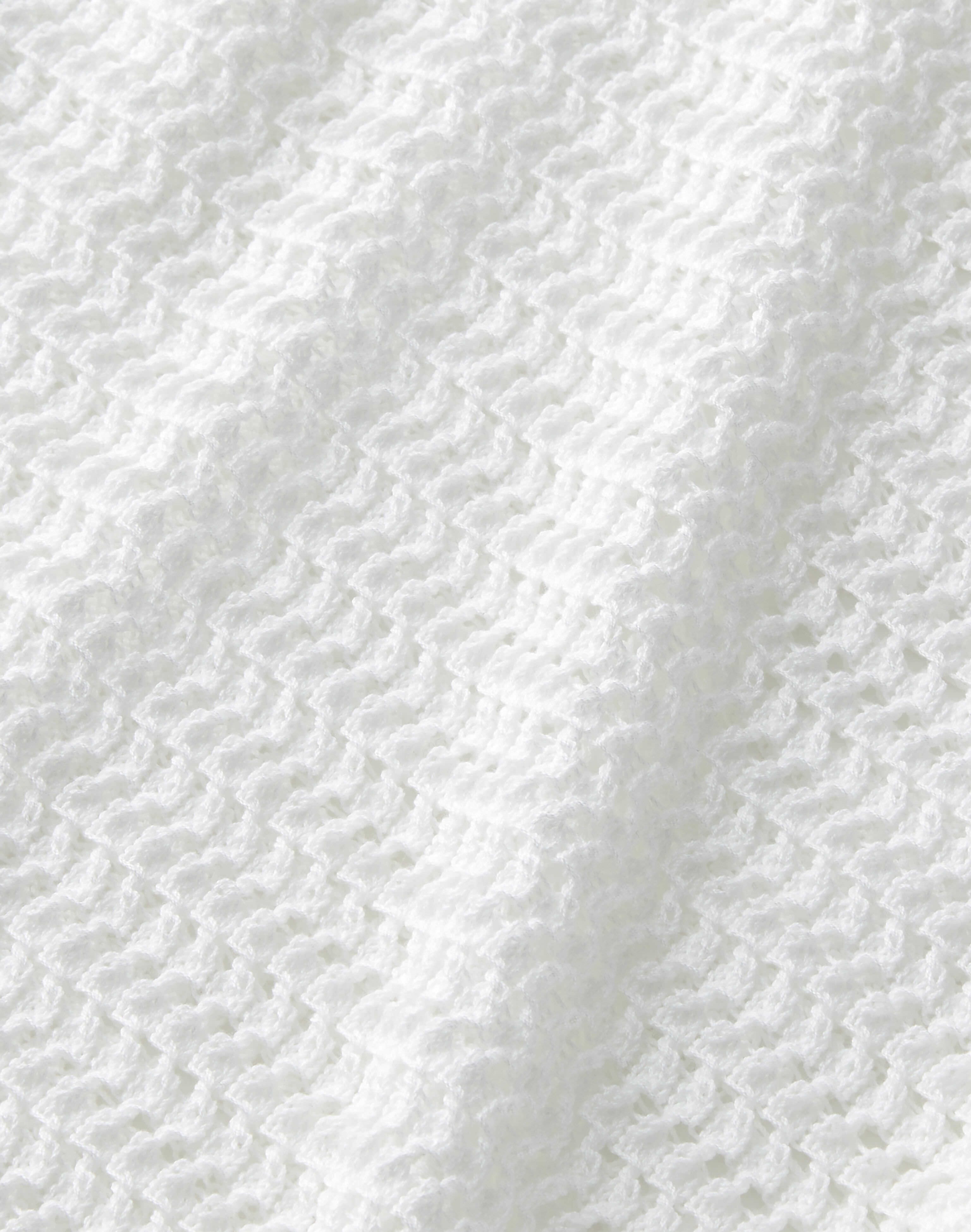 Fine Cotton Rope Open Knit Sweater
