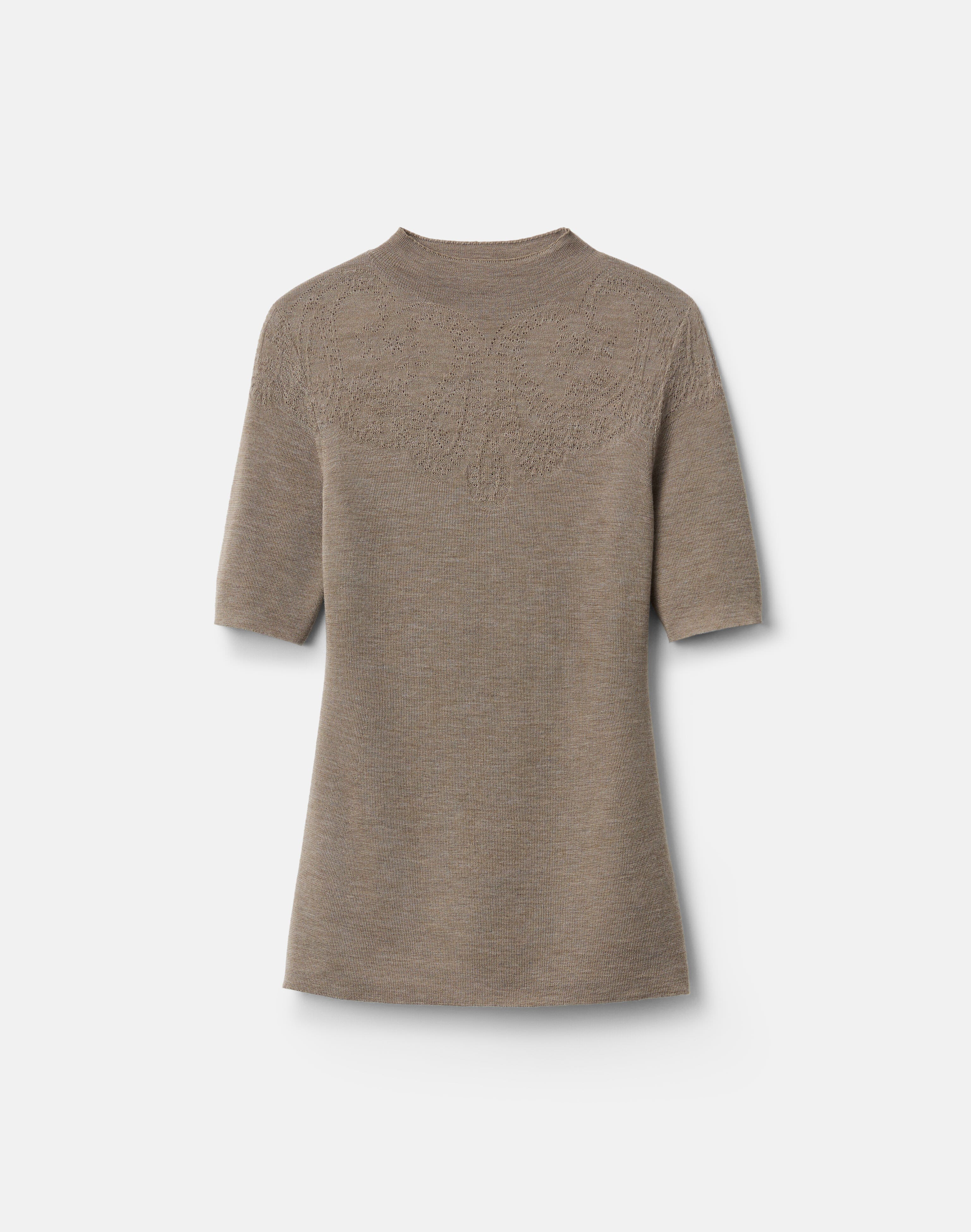 Superfine Merino Wool Ribbed Illusion Sweater